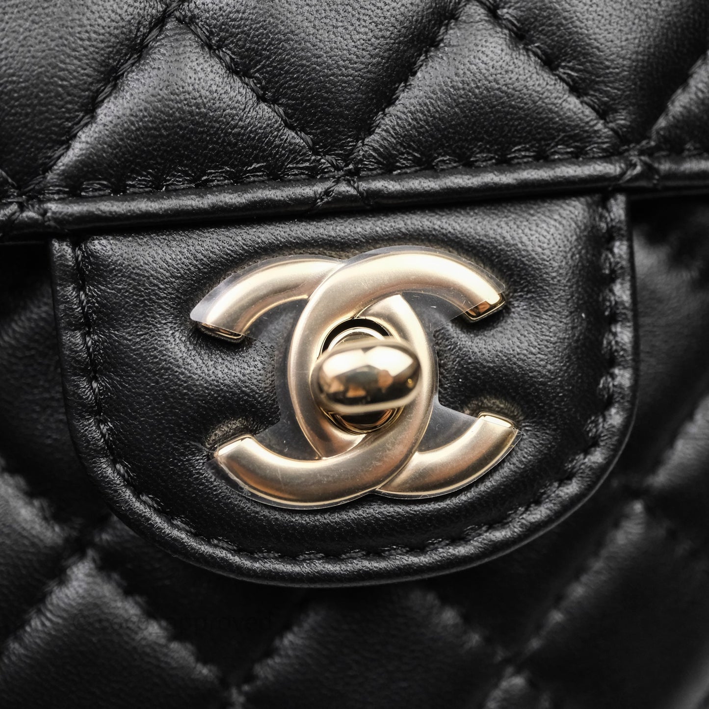Chanel Large Heart Bag Black Lambskin Gold Hardware 22S