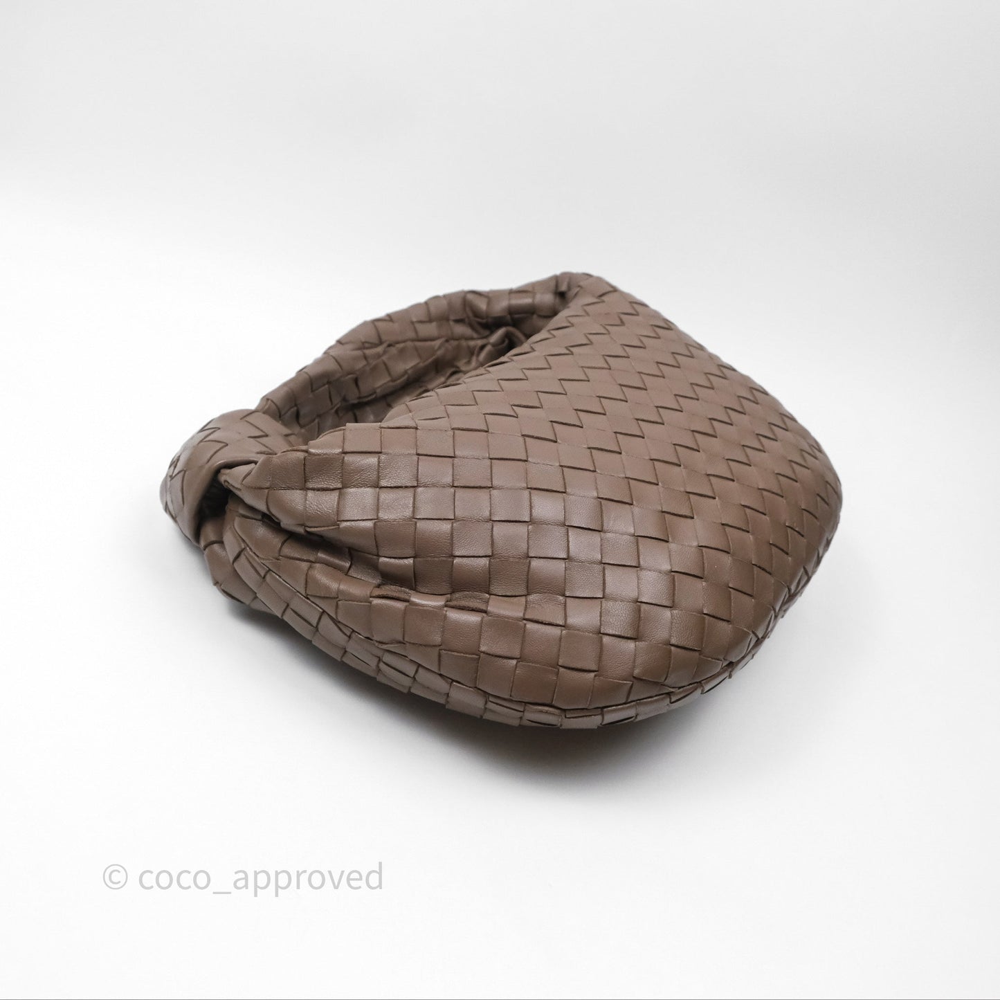 Bottega Veneta Small Jodie Bag Intrecciato Brown Lambskin Gold Hardware