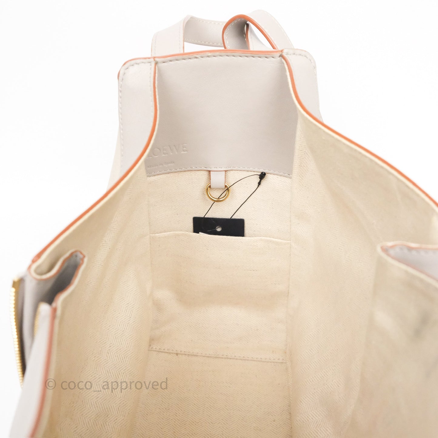 Loewe Small Hammock Shoulder Bag Calfskin Light Grey/Beige