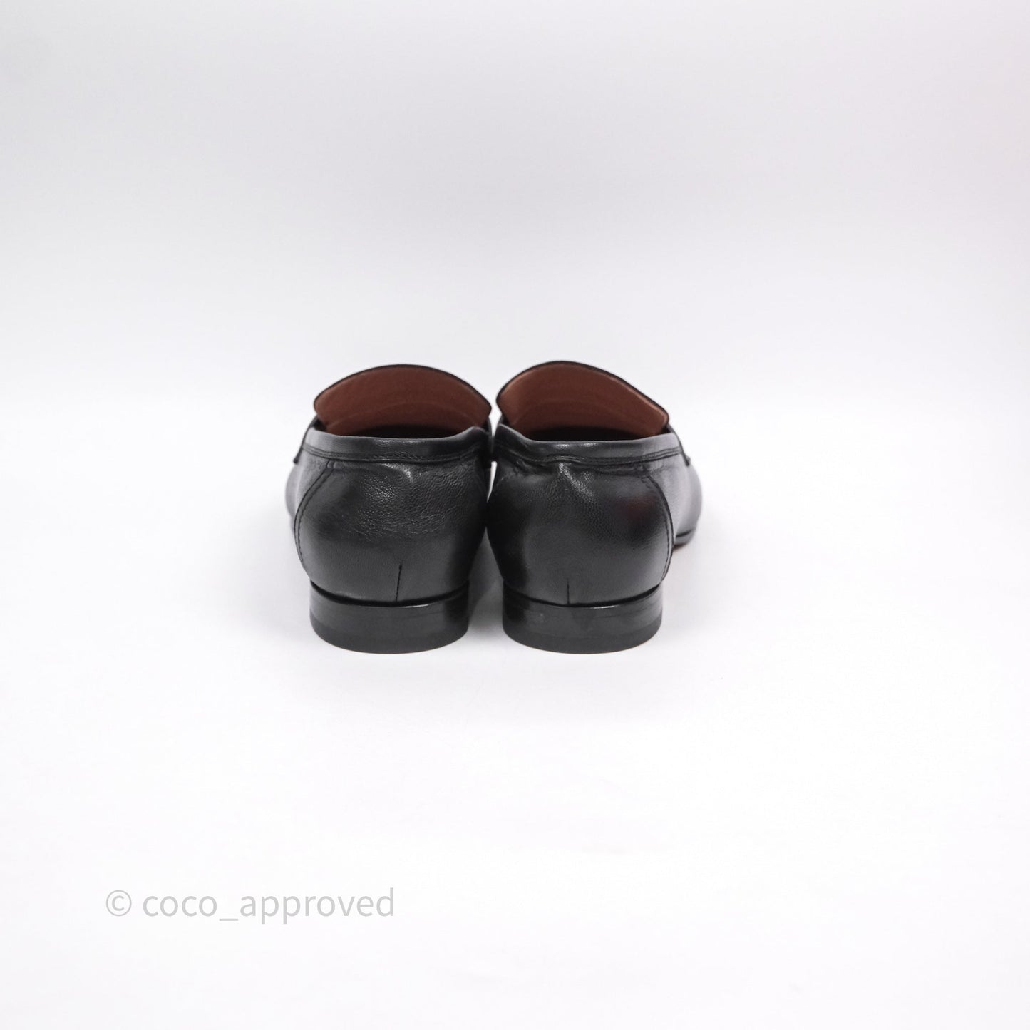Hermès Paris Loafer Black Goatskin Palladium H Buckle Size 38