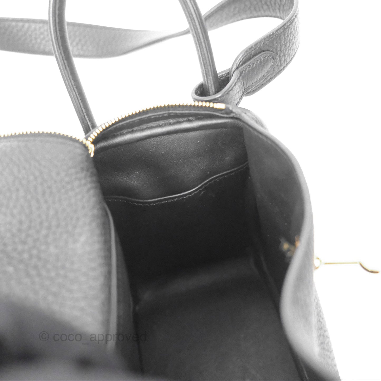 Hermès Mini Lindy 20 Noir 89 Clemence Gold Hardware