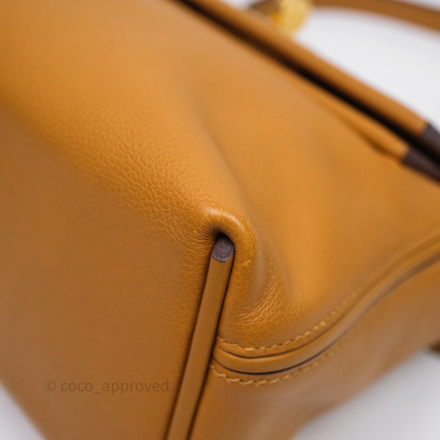 Hermès 24/24 21 Mini Caramel/Sesame/Rouge Sellier Gold Hardware