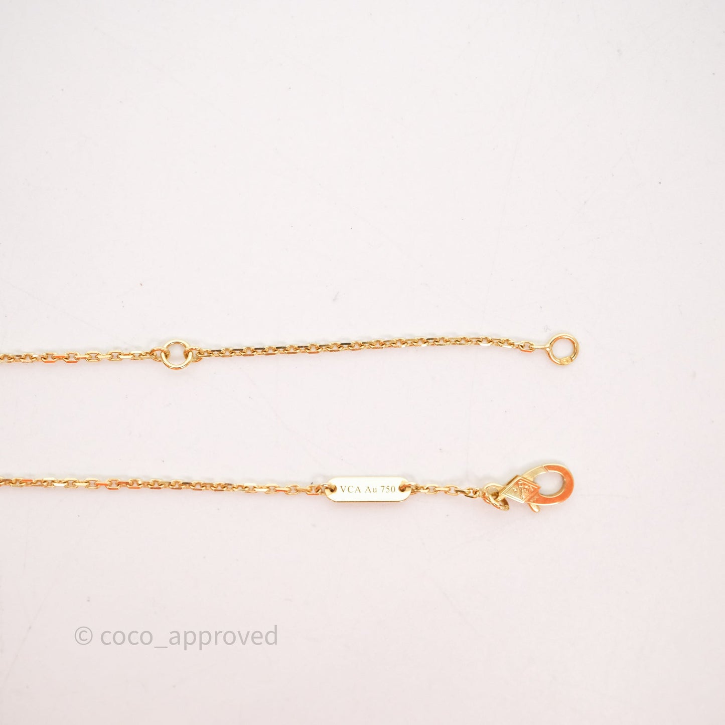 Van Cleef & Arpels Vintage Alhambra Pendant Necklace White Mother-of-pearl Yellow Gold