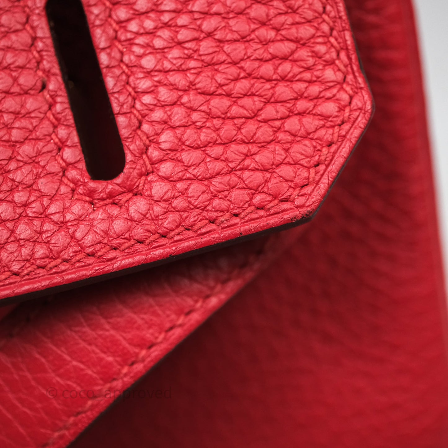 Hermes Birkin 30 Rouge Togo Gold Hardware