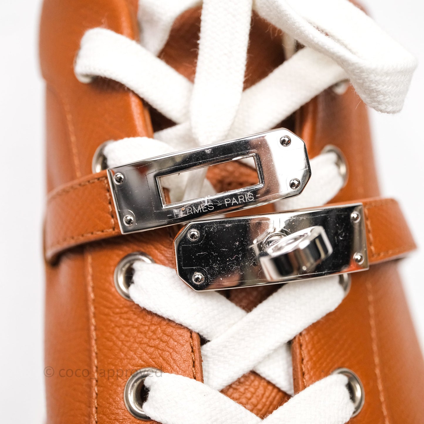 Hermès Day Sneakers Naturel Epsom Size 39