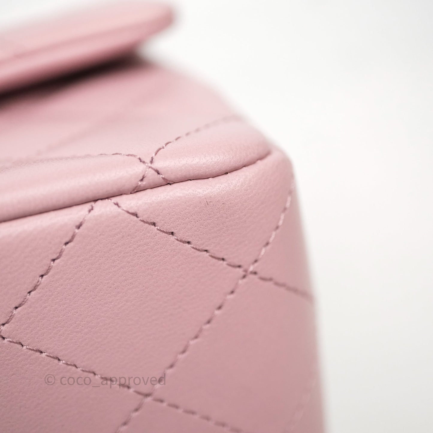 Chanel Top Handle Mini Rectangular Flap Lilac Pink Lambskin Gold Hardware