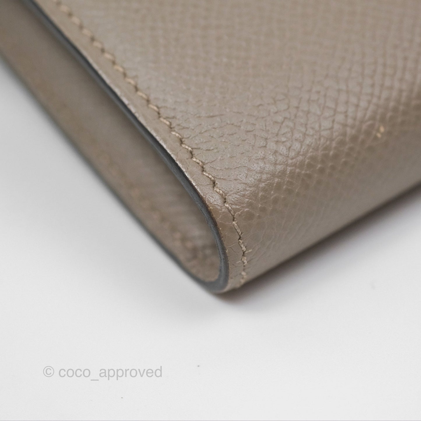 Hermès Kelly Wallet Gris Asphalte M8 Epsom Gold Hardware