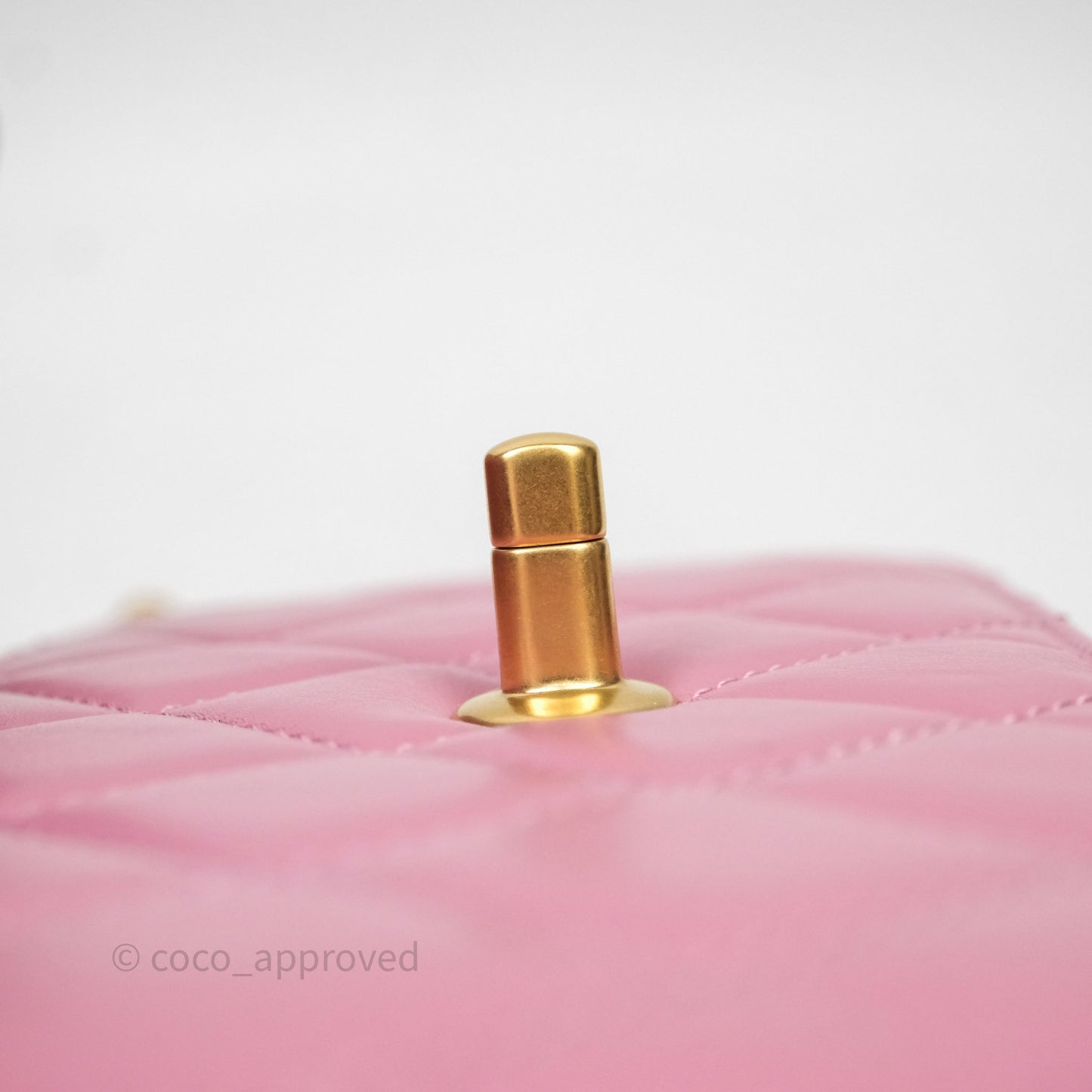 Chanel Quilted Mini Perfect Fit Adjustable Pink Calfskin Gold Hardware