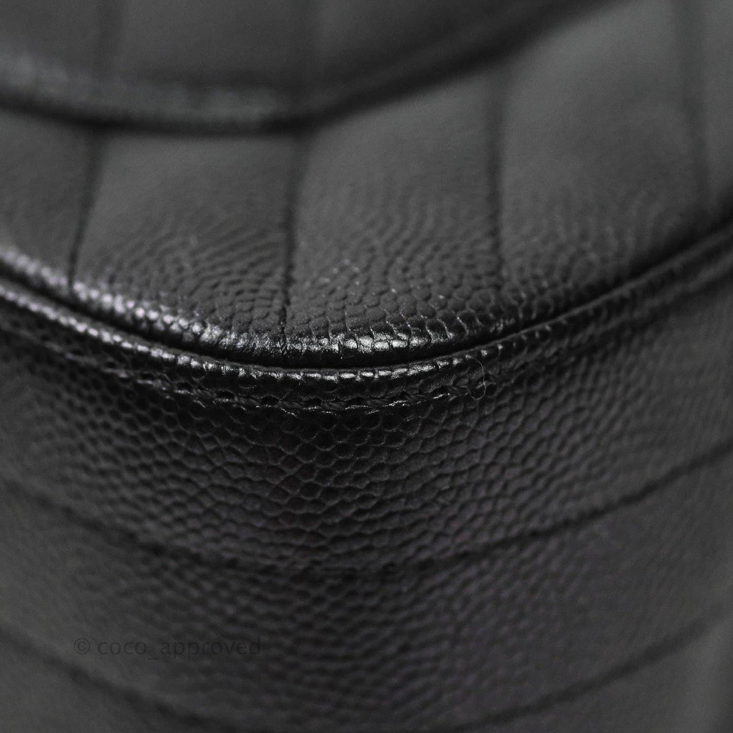Chanel Chevron Mini Rectangular Flap Iridescent Black Caviar Ruthenium Hardware