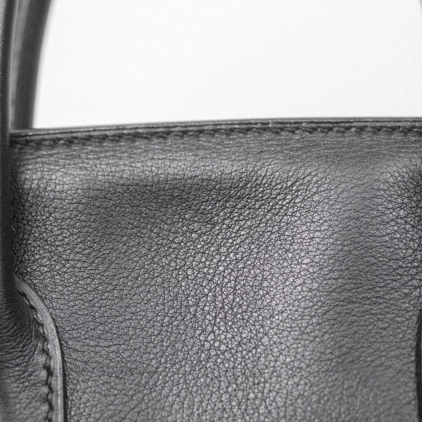 Hermès Birkin 30 Noir 89 Evergrain Palladium Hardware
