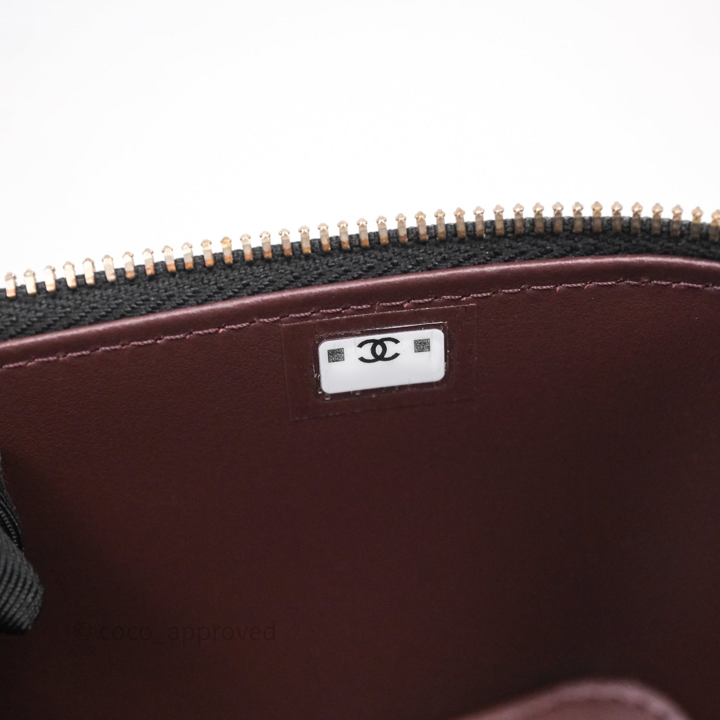 Chanel Vanity Rectangular With Chain Black Caviar Gold Hardware