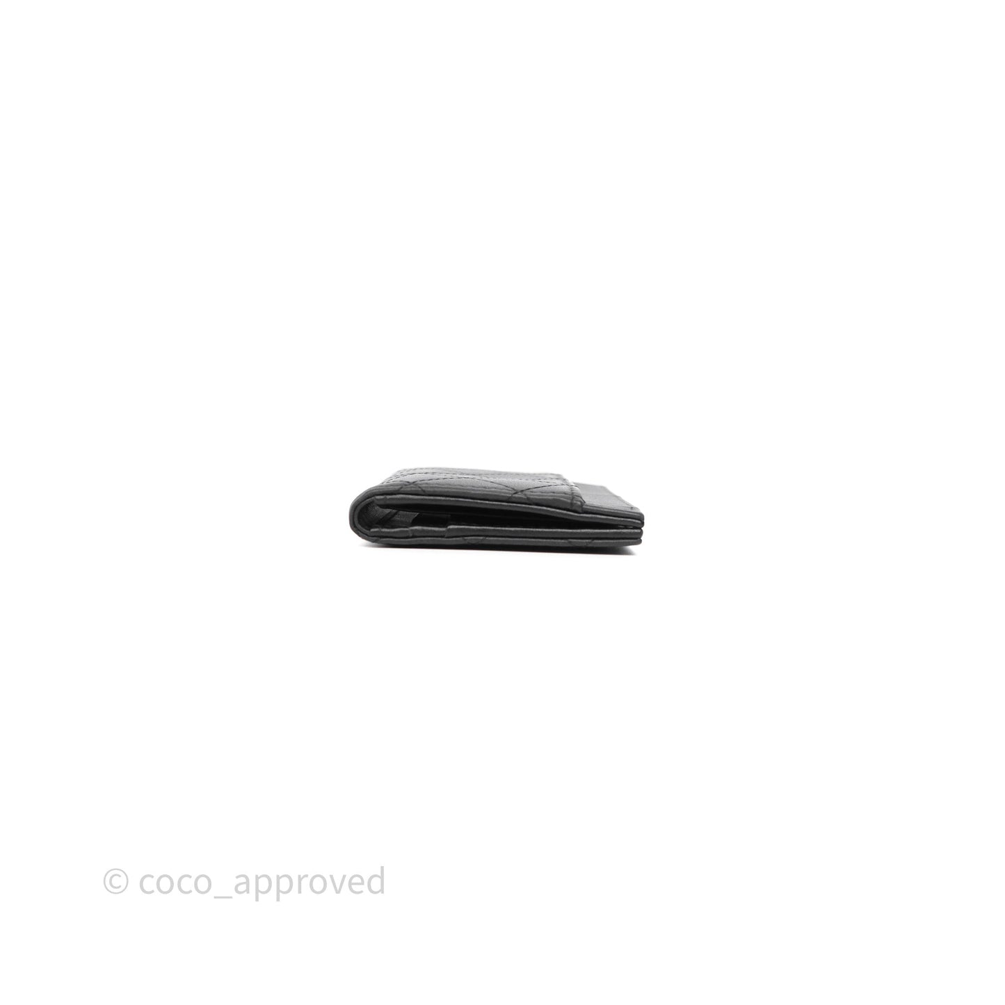 Chanel Card Holder Quilted So Black Calfskin 24P