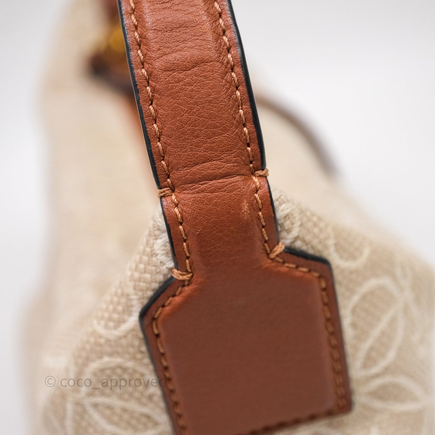 Loewe Top Handle Cubi Bag Anagram Jacquard