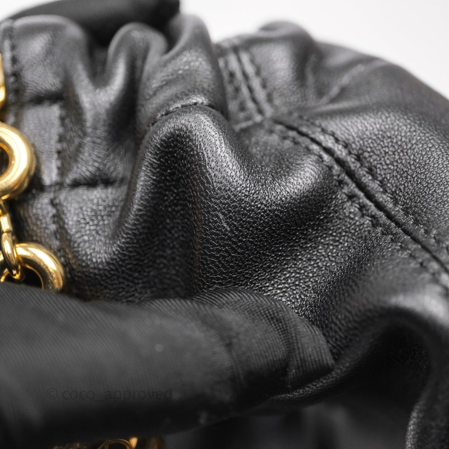 Loewe Small Squeeze Bag in Mellow Nappa Lambskin Black