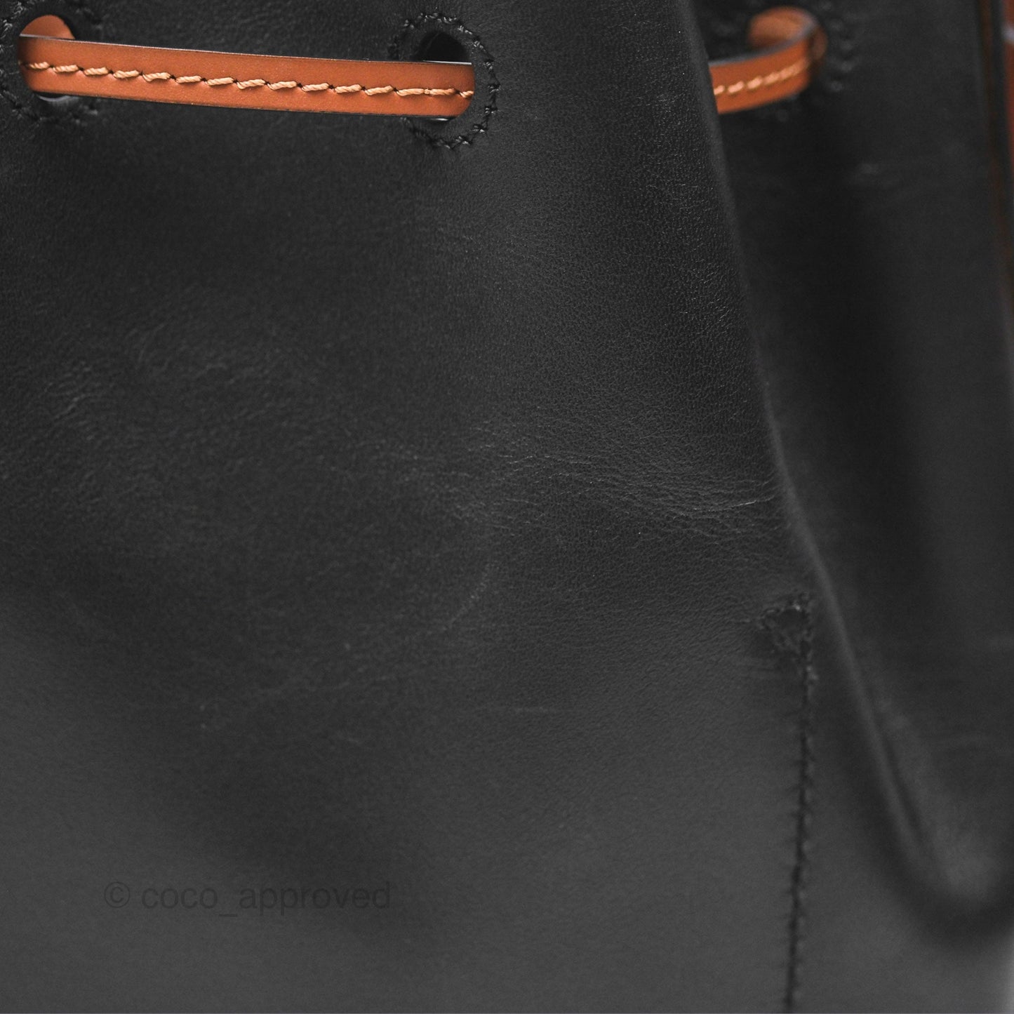 Loewe Small Balloon Bucket Bag Black Tan Calfskin