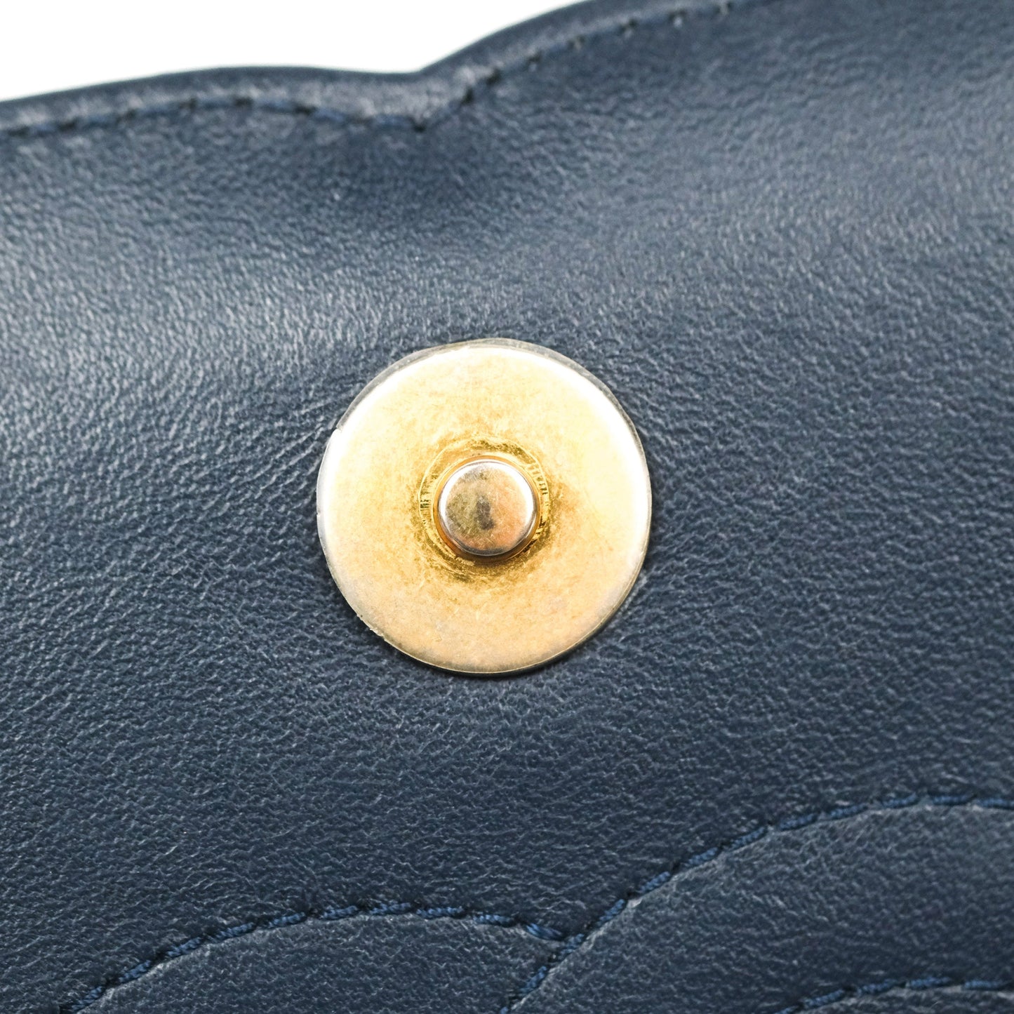 Chanel Quilted Small CC Filigree Flap Navy Tweed Python 18S