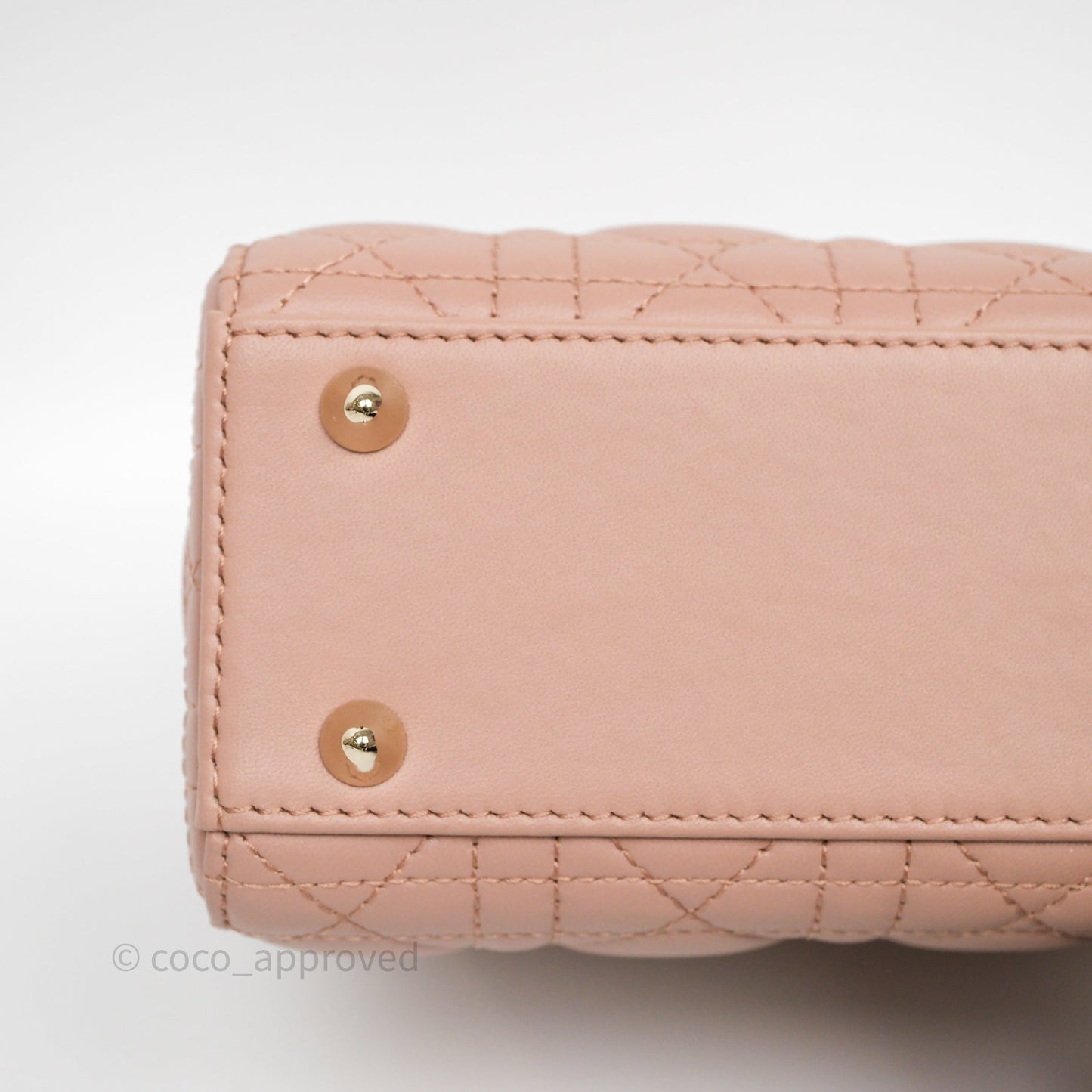 Christian Dior Small Lady Dior My ABCDior Bag Blush Cannage Lambskin