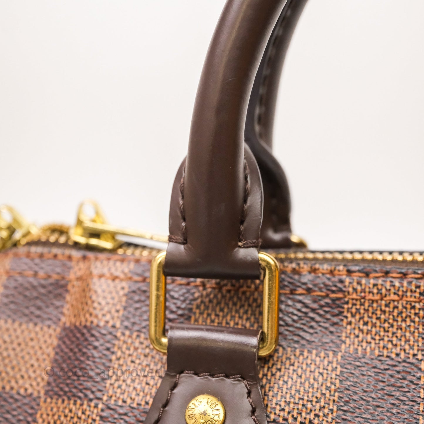 Louis Vuitton Speedy 25 Damier Canvas Gold Hardware