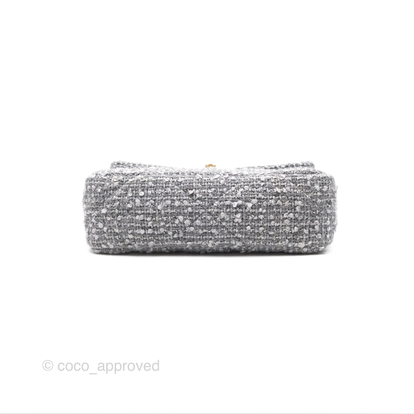 Chanel 19 Small Tweed Grey Mixed Hardware