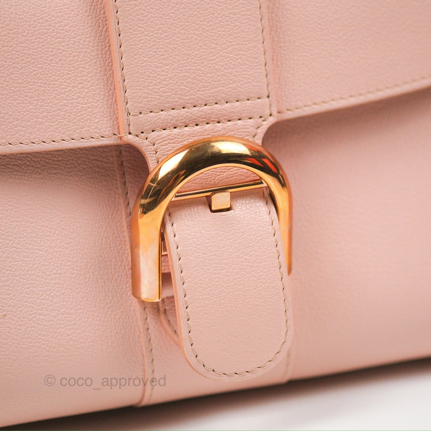 Delvaux Brillant East West Top Handle Bag Nude Pink Rose Gold Hardware