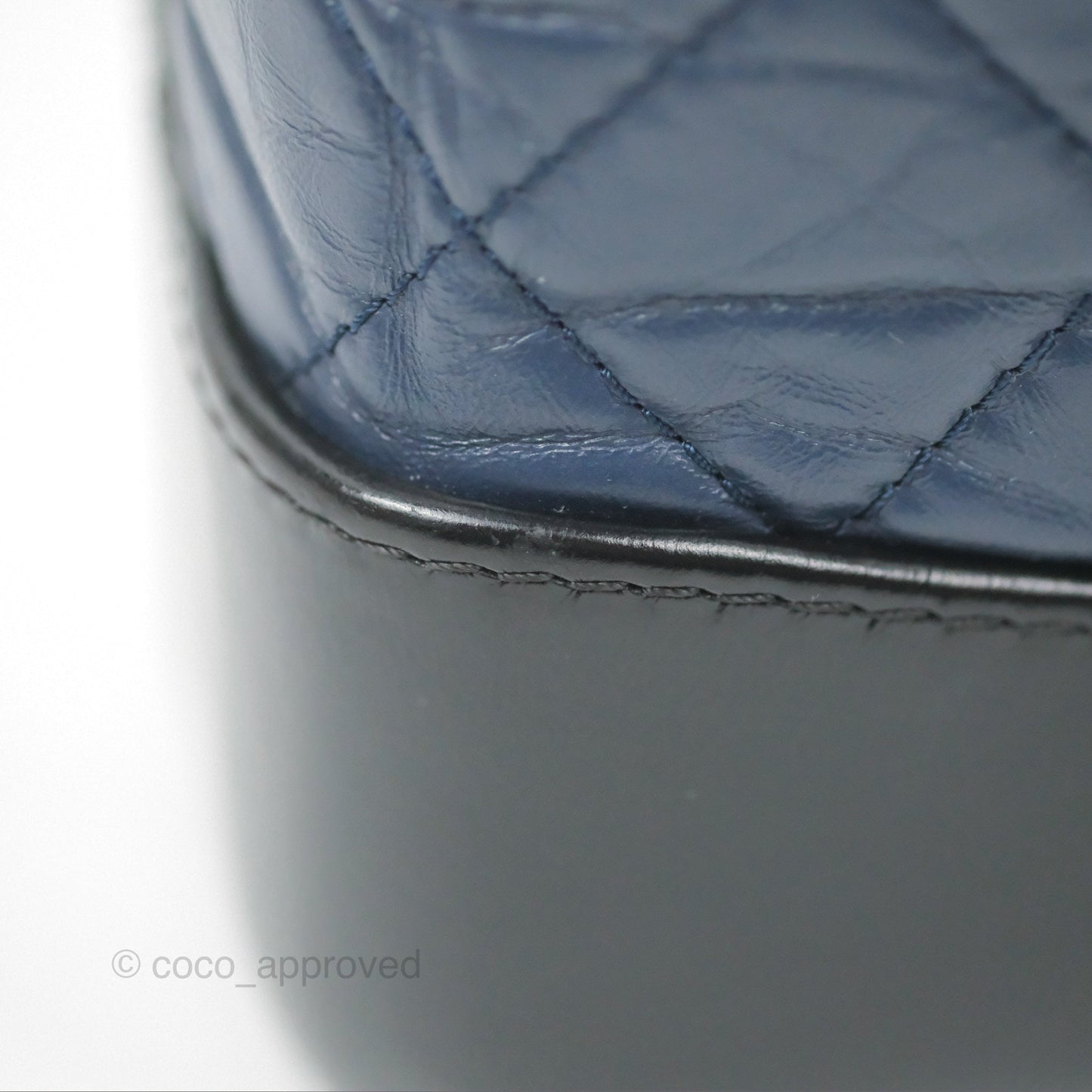 Chanel Small Gabrielle Backpack Navy Black Aged Calfskin