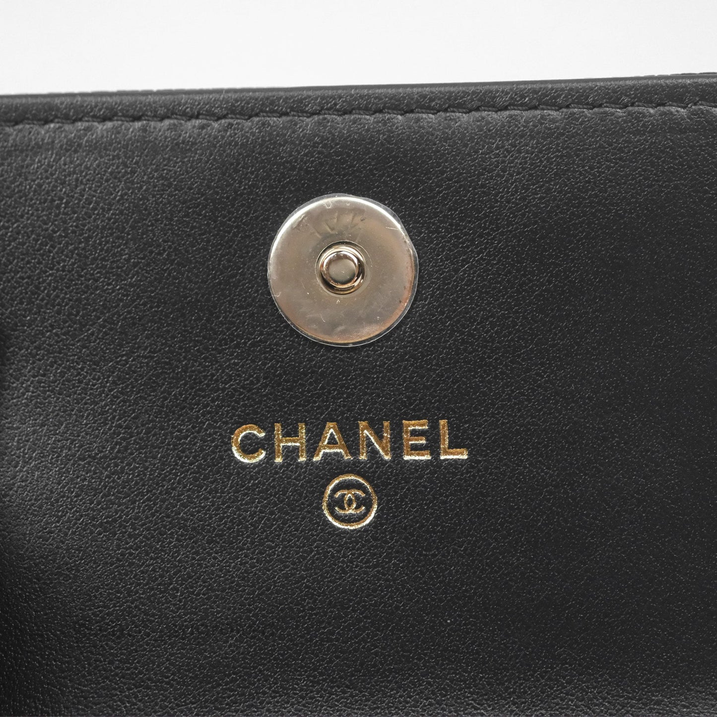 Chanel Chevron Mini Boy Belt Bag Black Caviar Gold Hardware