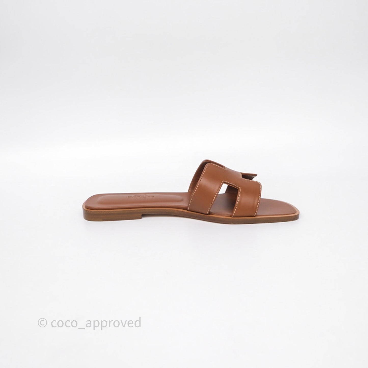 Hermès Oran Sandals Gold Size 36.5