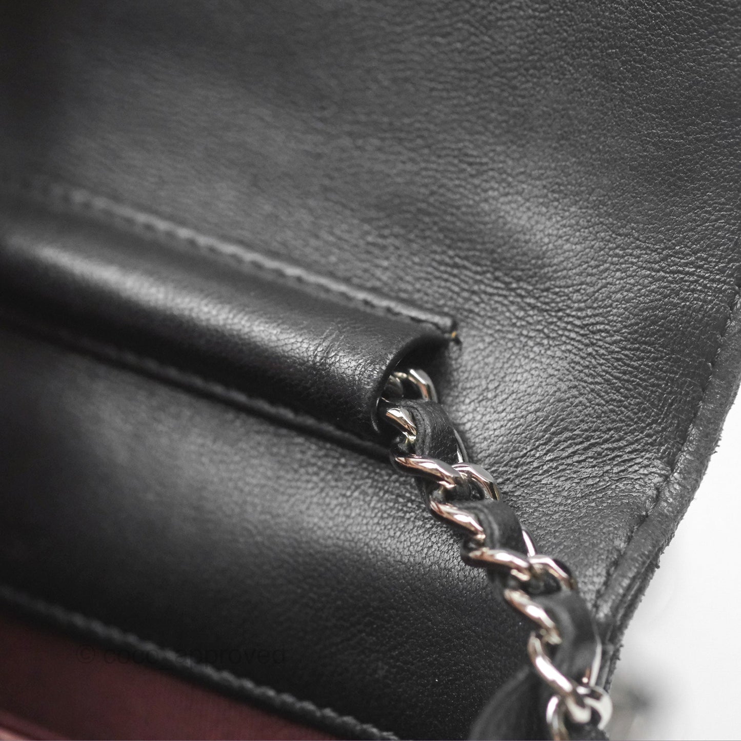Chanel Quilted Wallet on Chain WOC Black Lambskin Palladium Hardware