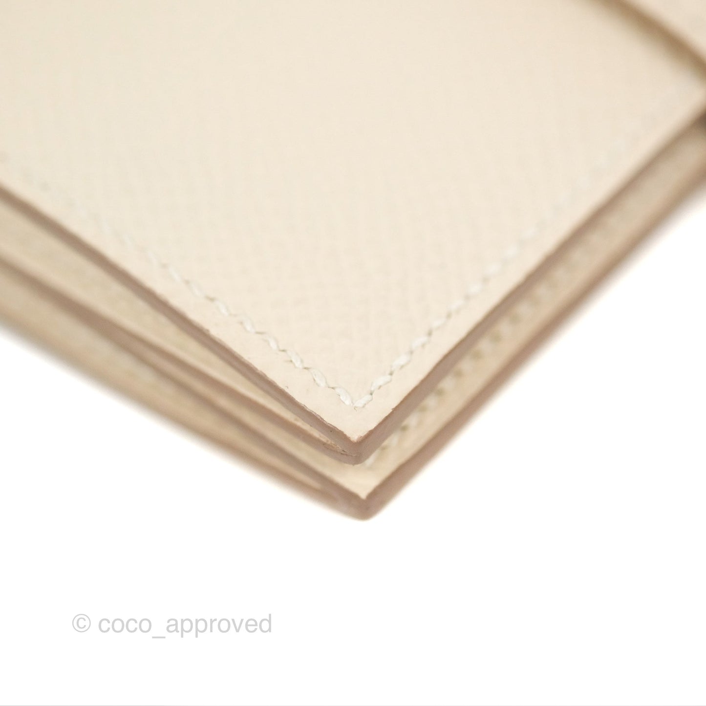 Hermès  Bearn Card Holder Nata Epsom Rose Gold Hardware