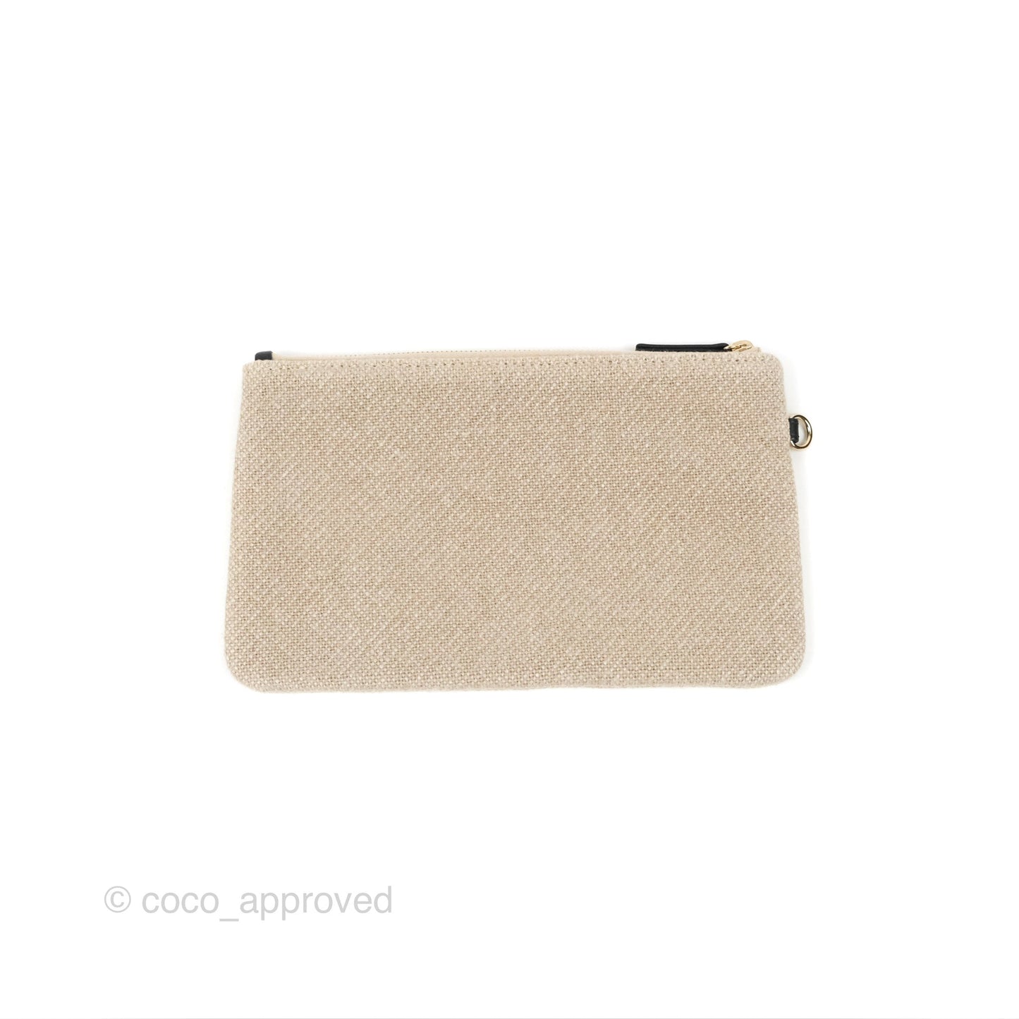 Chanel Large Deauville Black/Taupe Canvas Gold Hardware