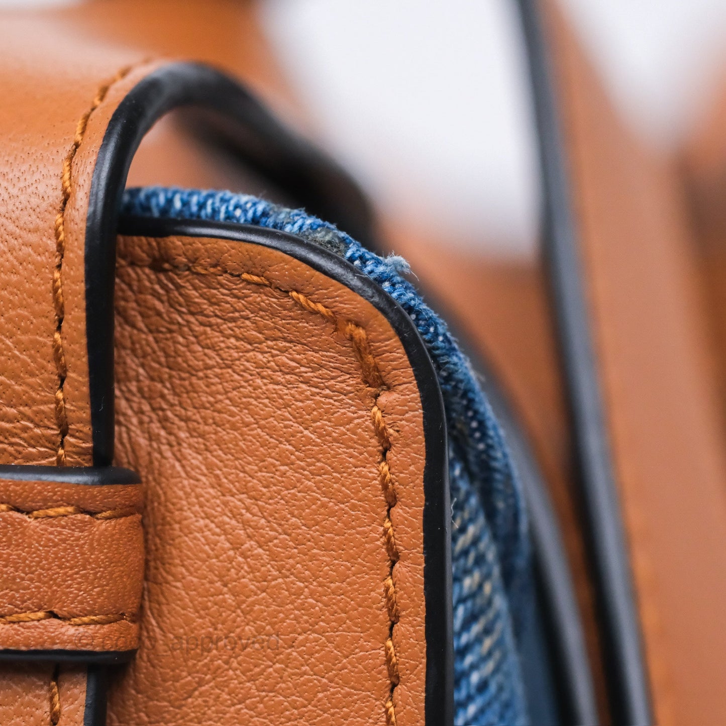Loewe Small Hammock Shoulder Bag Denim Tan