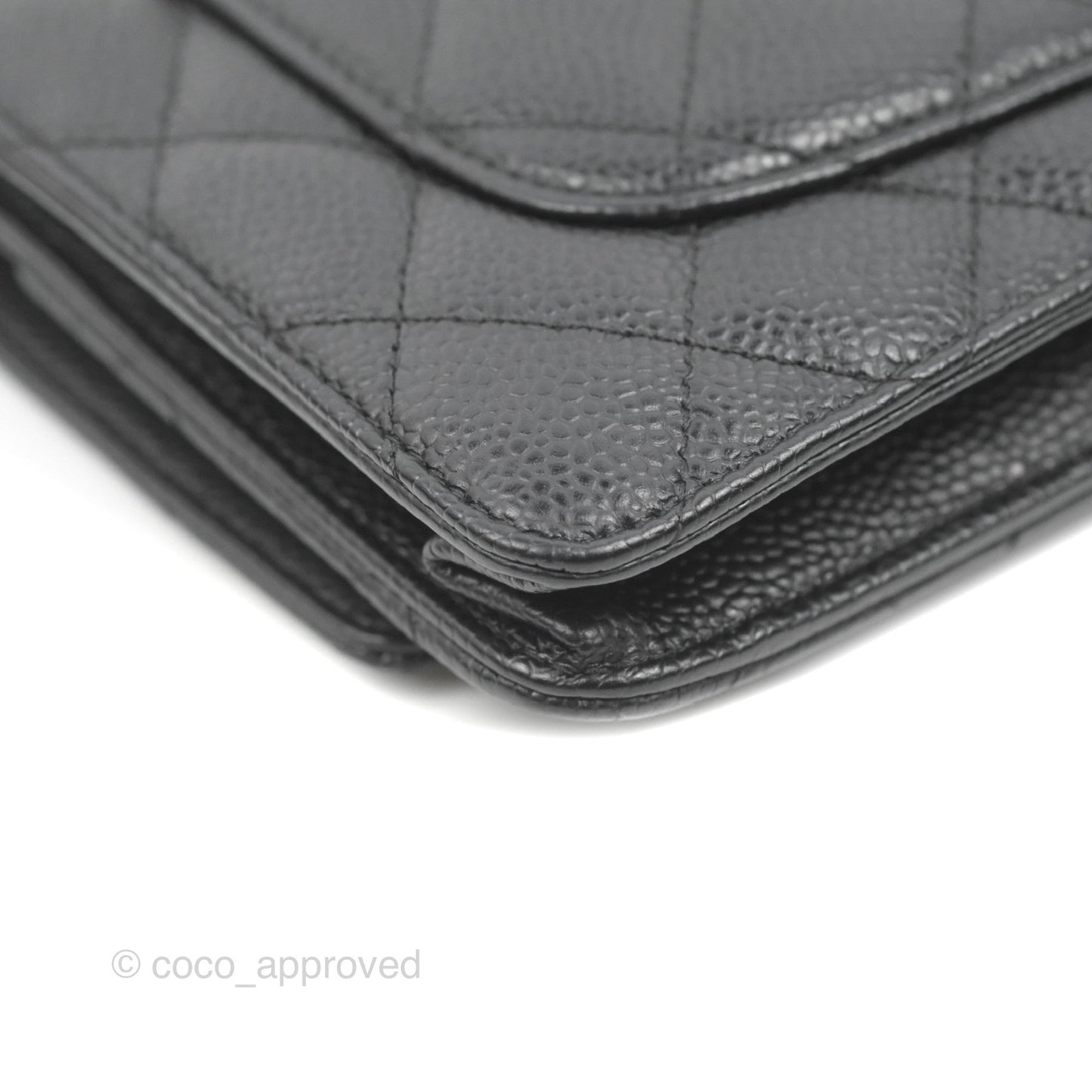 Chanel Quilted Classic WOC Black Caviar Gold Hardware