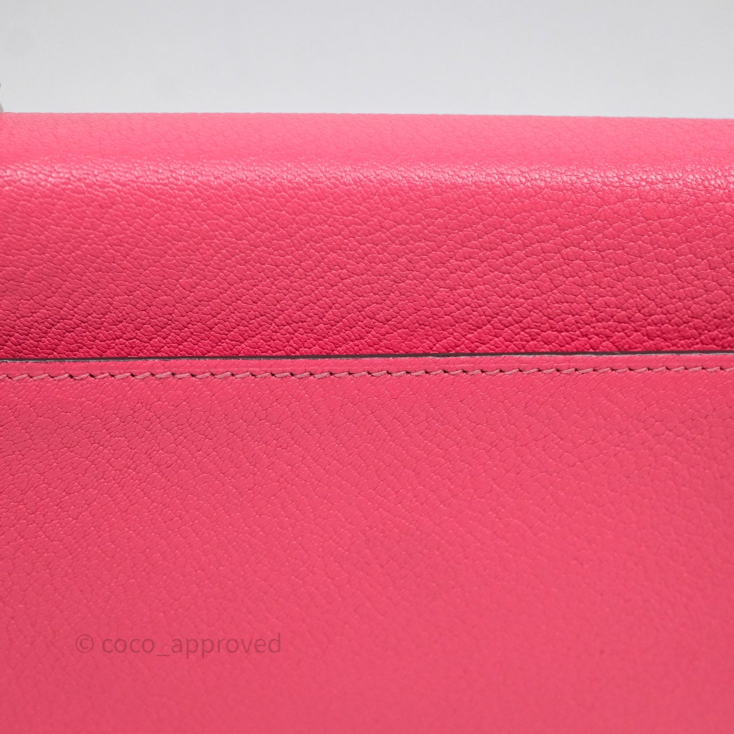 Hermès Mini Verrou Chaine Bag Rose Lipstick U5 Chevre Mysore Palladium Hardware