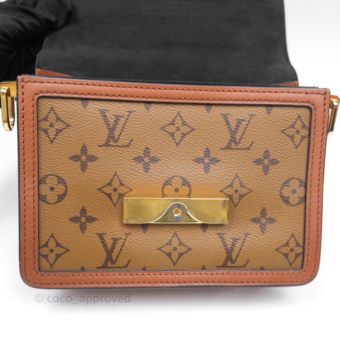 Louis Vuitton Mini Dauphine Monogram Tan Calfskin