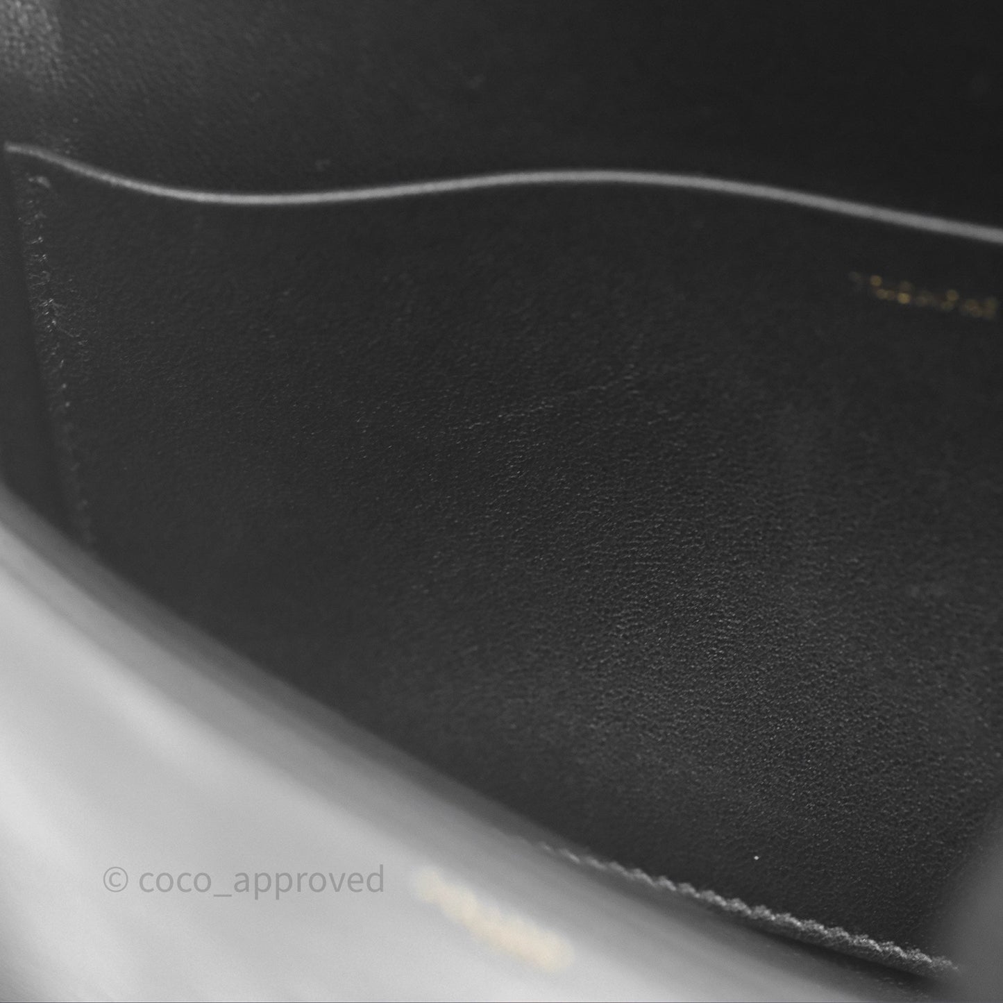 Celine Triomphe Shoulder Bag Black Calfskin