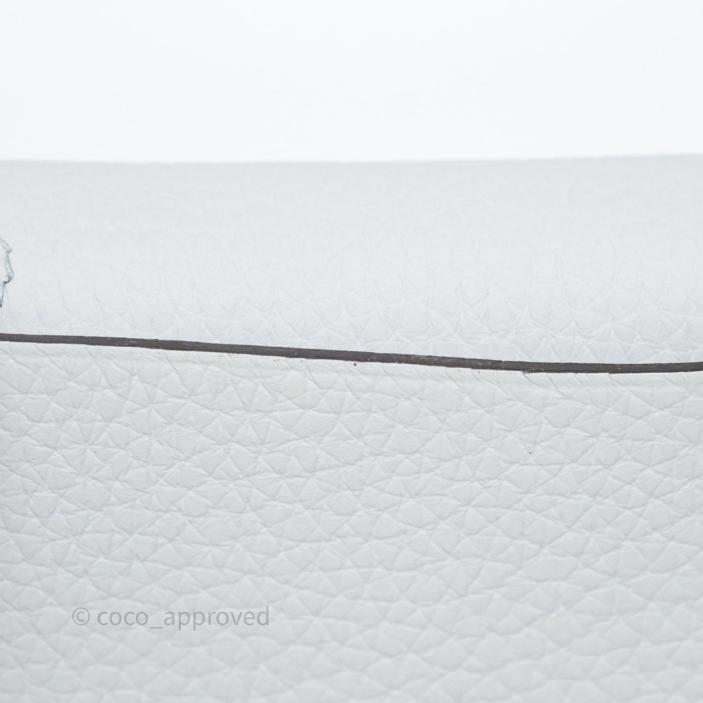 Hermès Halzan 25 Bleu Pale 08 Clemence Palladium Hardware