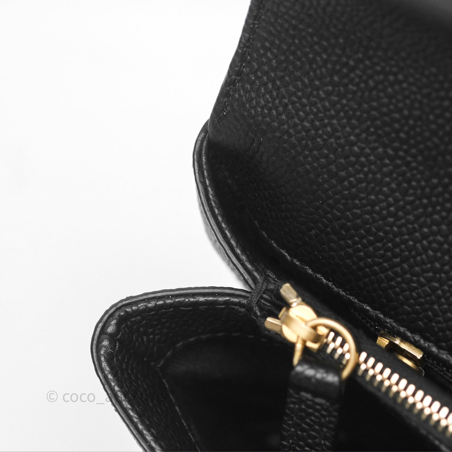 Chanel Small Chic Affinity Grained Calfskin Black Aged Gold Hardware