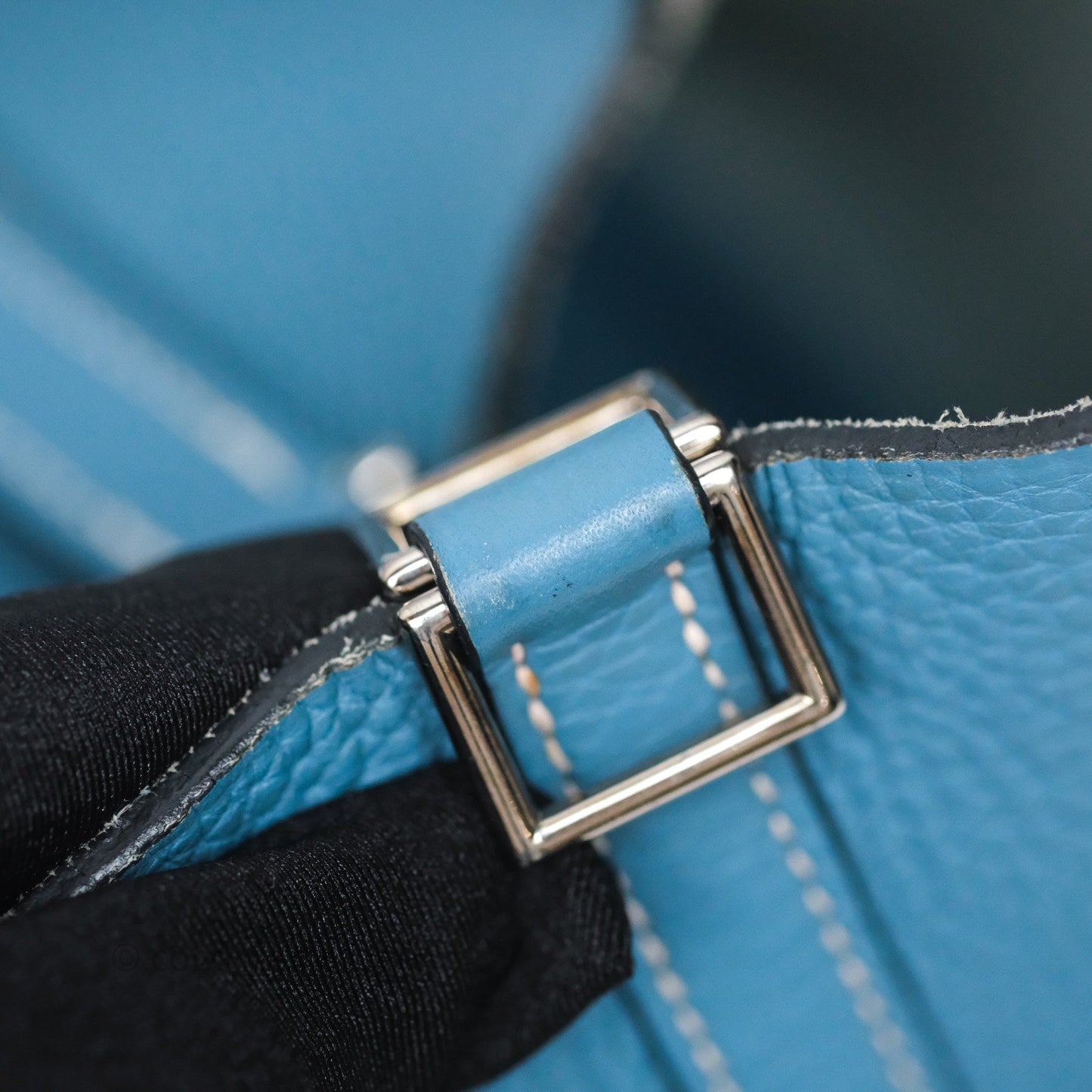 Hermès Picotin 18 Blue Jean 75 Clemence Palladium Hardware