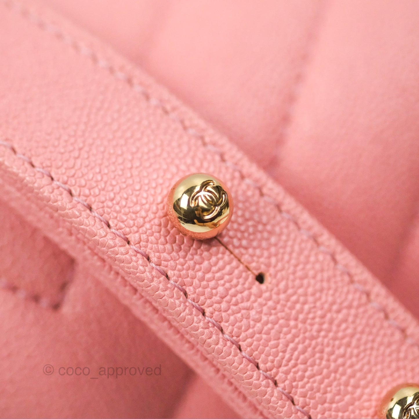 Chanel Boy Chevron Medium Pink Caviar Gold Hardware