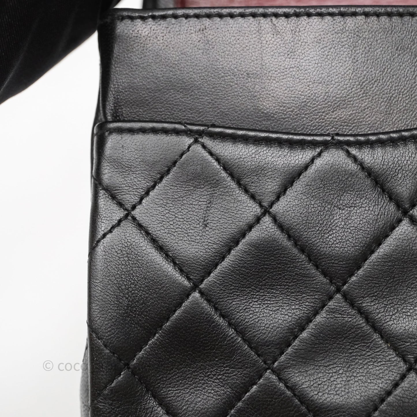 Chanel Vintage Medium Classic Flap Black Lambskin 24K Gold Hardware