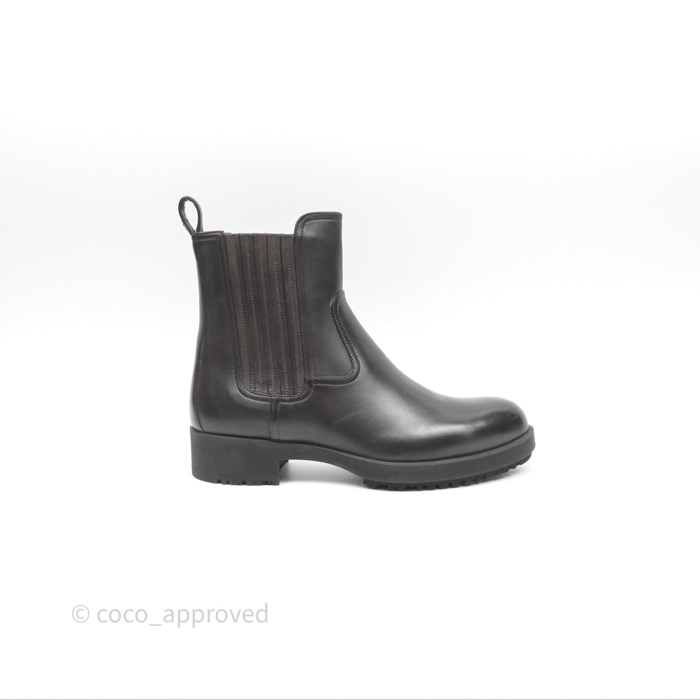Hermès Kross Training Boots Moka Brown Calfskin Size 35