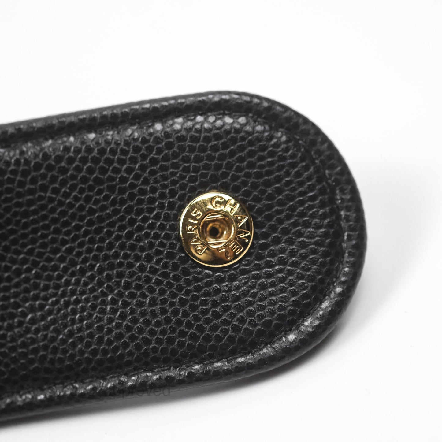 Chanel Bow Hobo Pouch Black Caviar Gold Hardware 24S