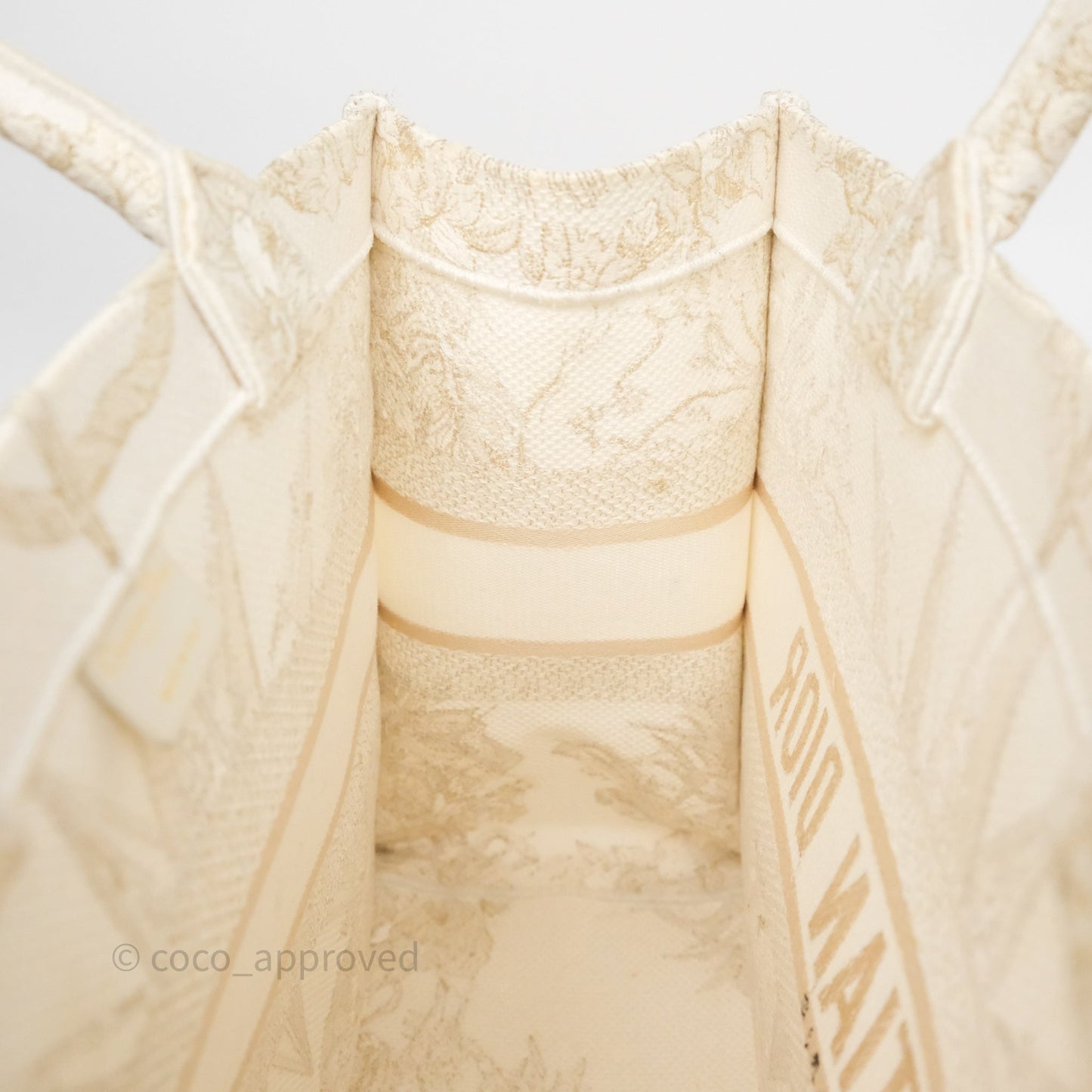 Dior Medium Book Tote Dior Rêve d'Infini Embroidery with Gold-Tone Metallic Thread