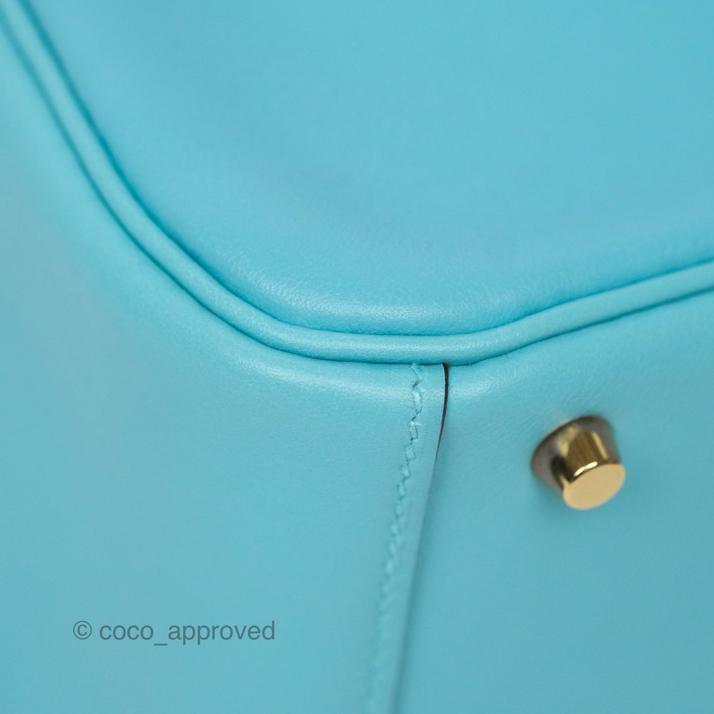 Hermès Mini Lindy 20 Bleu Atoll 3P Swift Gold Hardware