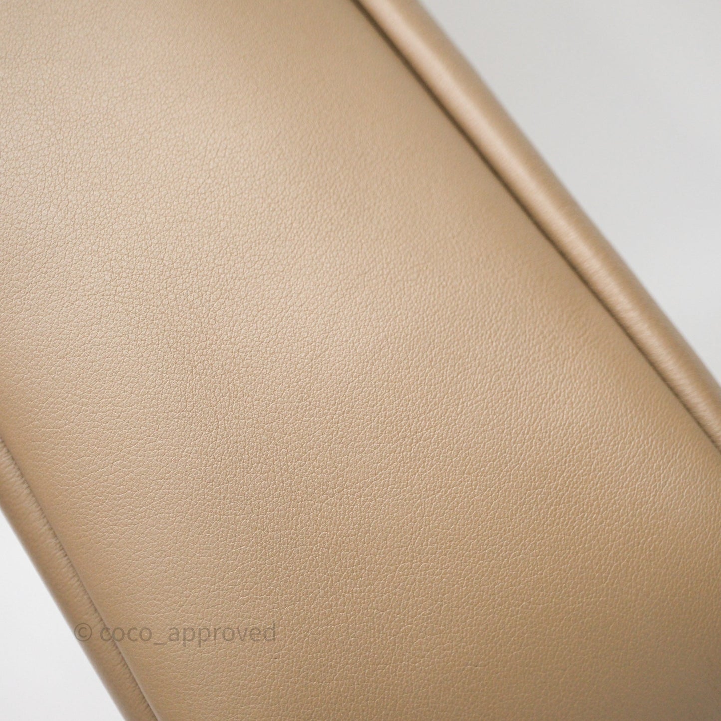 Saint Laurent LE 5 à 7 Supple Large Dusty Grey Grained Leather Gold Hardware