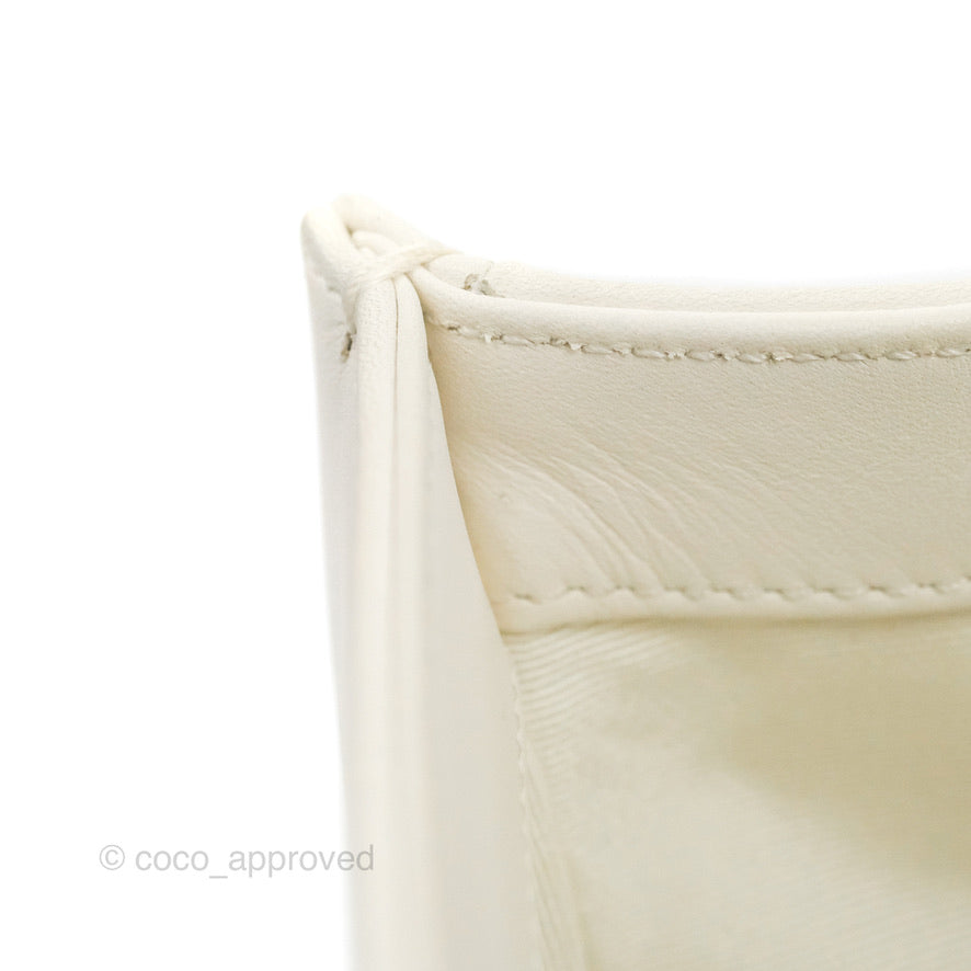 Chanel Medium Boy Bag White Calfskin Gold Hardware