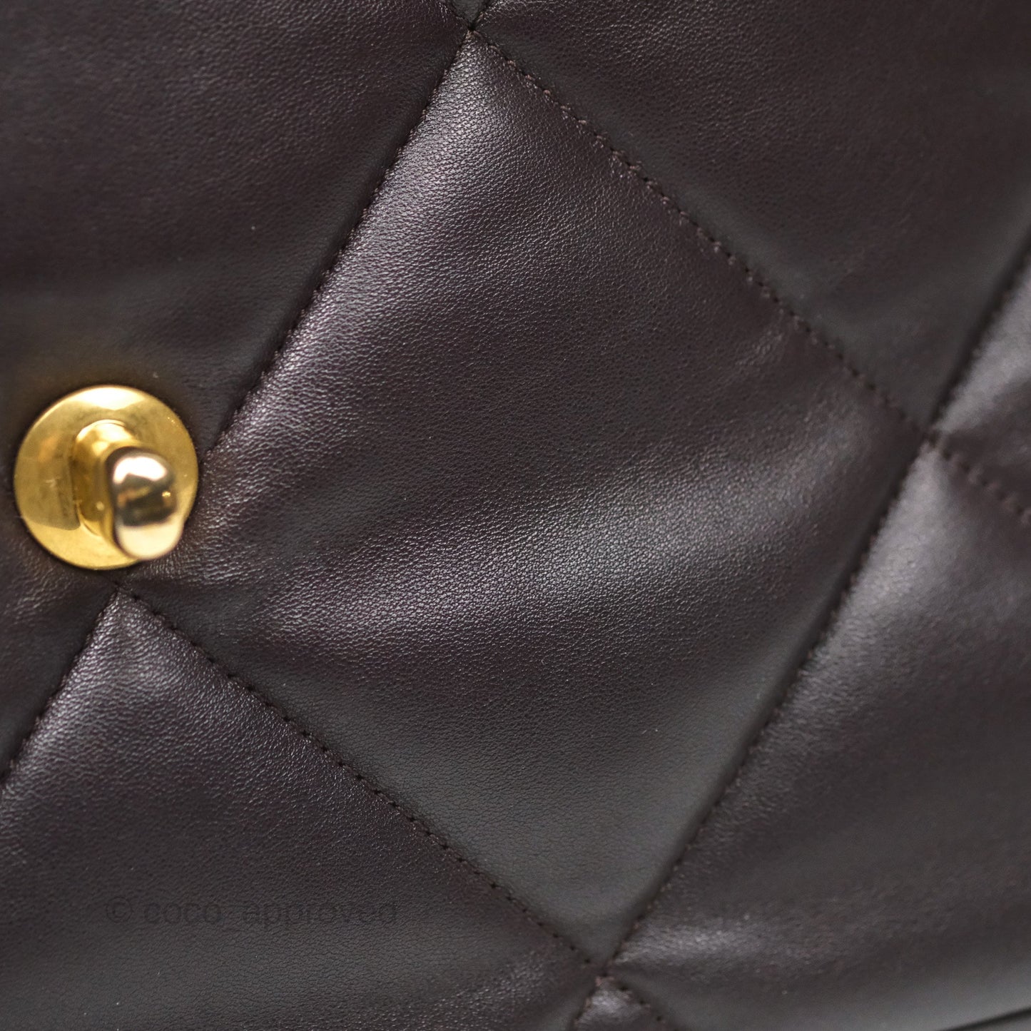 Chanel 19 Medium Dark Brown Mixed Hardware