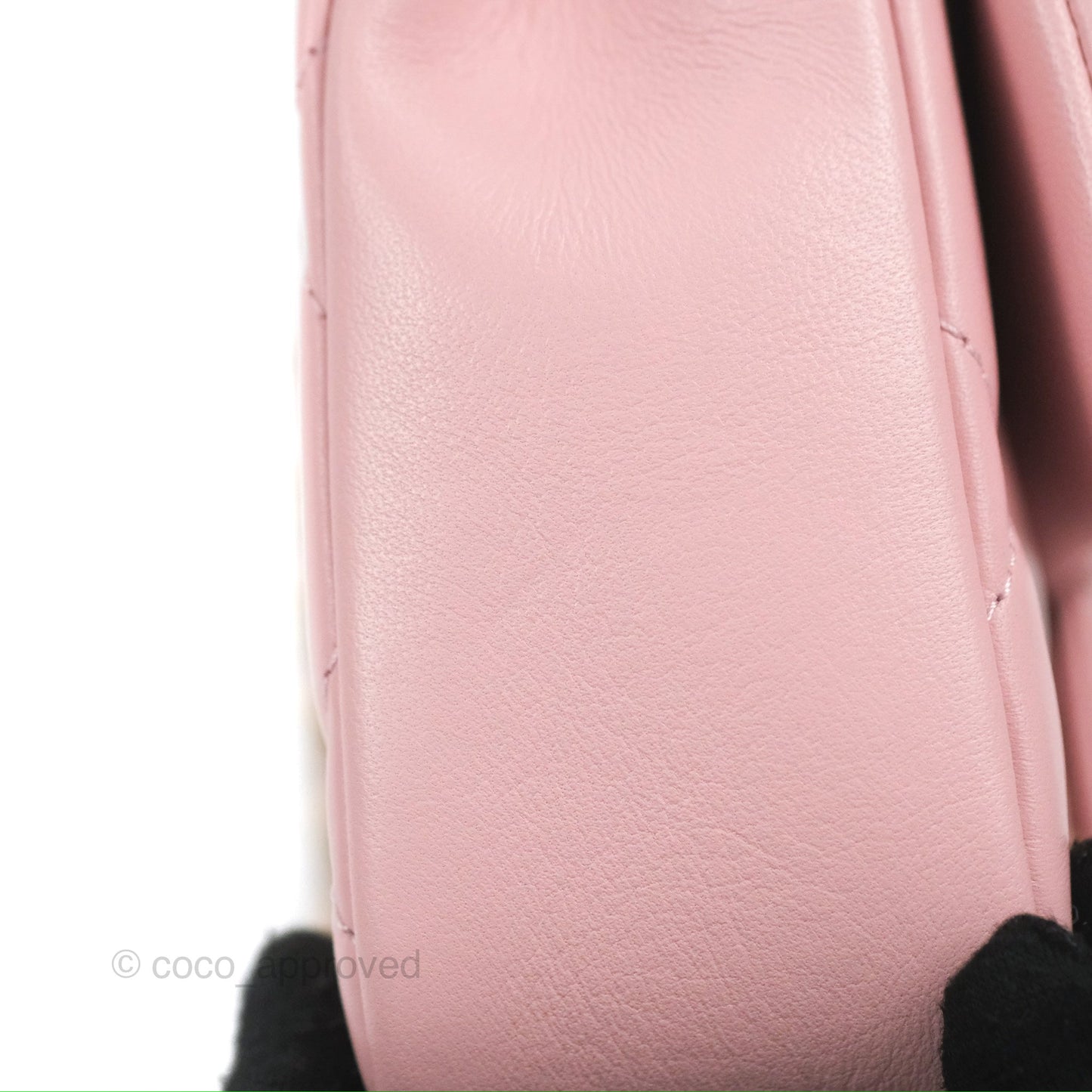 Chanel Mini Flap Bag With Heart CC Charm Pink Lambskin Aged Gold Hardware