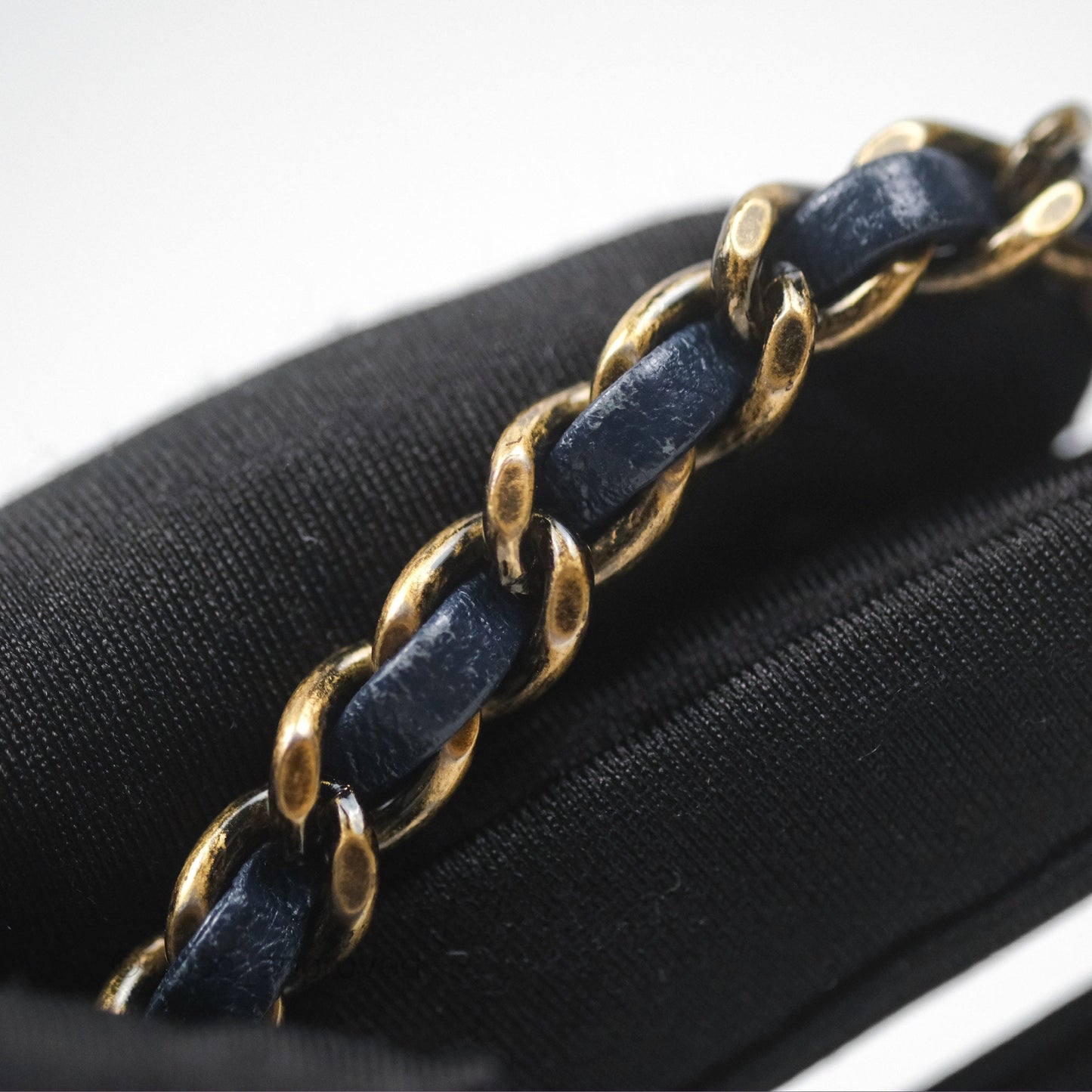Chanel Beauty Lock Flap Bag Navy Sheepskin Aged Gold Hardware