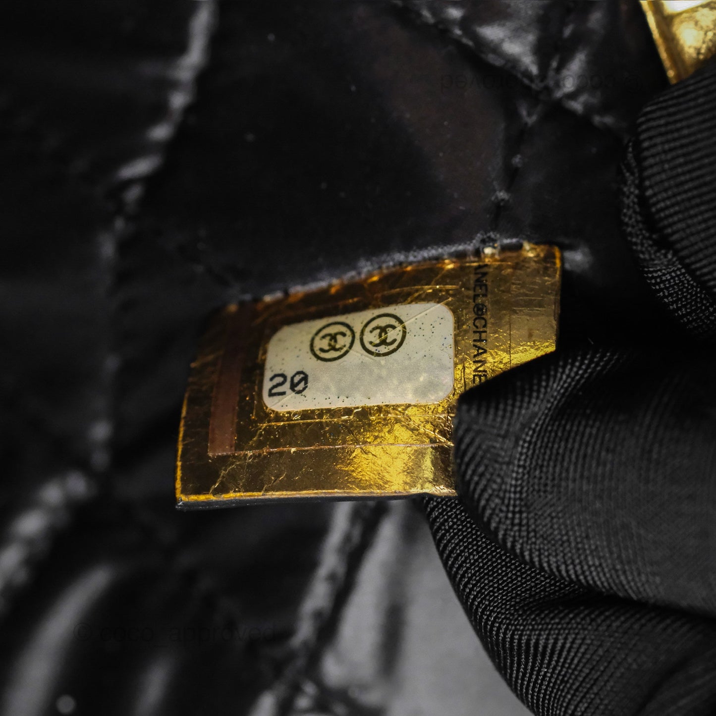 Chanel Large Feministe Maize Feminine Pouch Clutch Metallic Gold Crumpled Lambskin
